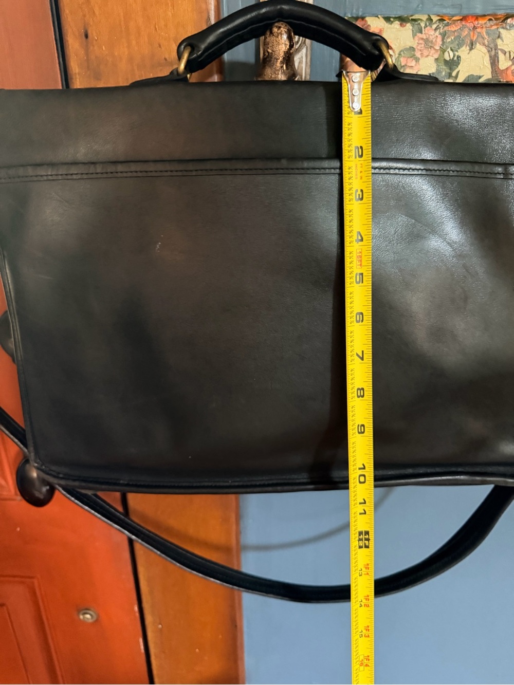 Vintage Coach Metropolitan Brief Briefcase 5180 – Black Leather Messenger Bag - Picture 4 of 5
